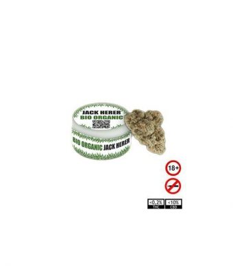 Marihuana de CBD Jack Herer bio organic o marihuana legal es un producto que ha sido sometido a exhaustivos análisis de laboratorio y cuenta con certificado de la Unión Europea. Con niveles de THC muy bajos, inferiores al 0,2% con un efecto muy agradable.
