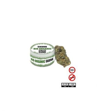 Marihuana de CBD Skunk bio organic o marihuana legal es un producto que ha sido sometido a exhaustivos análisis de laboratorio y cuenta con certificado de la Unión Europea. Con niveles de THC muy bajos, inferiores al 0,2% con un efecto muy agradable.