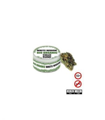 Marihuana de CBD White Widow bio organic o marihuana legal es un producto que ha sido sometido a exhaustivos análisis de laboratorio y cuenta con certificado de la Unión Europea. Con niveles de THC muy bajos, inferiores al 0,2% con un efecto muy agradable.