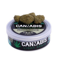 Flor Moon rock, variedad de cannabis legal con más de 63% en CBD.